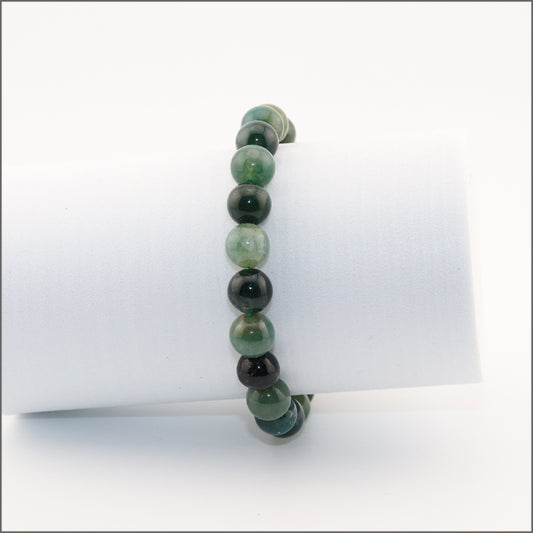 Bracelets en Agate Mousse Foncée