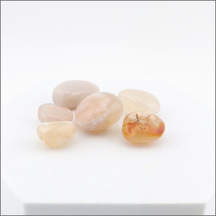 Pierres Roulées en Agate Fleur